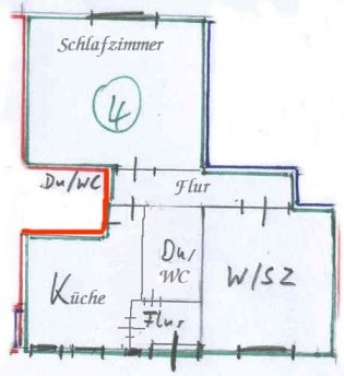 Grundriss  FeWo 4-3